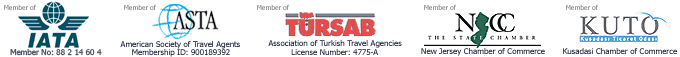 member of TURSAB - Chamber of Commerce Kusadasi - VISA verified - Secure Shopping